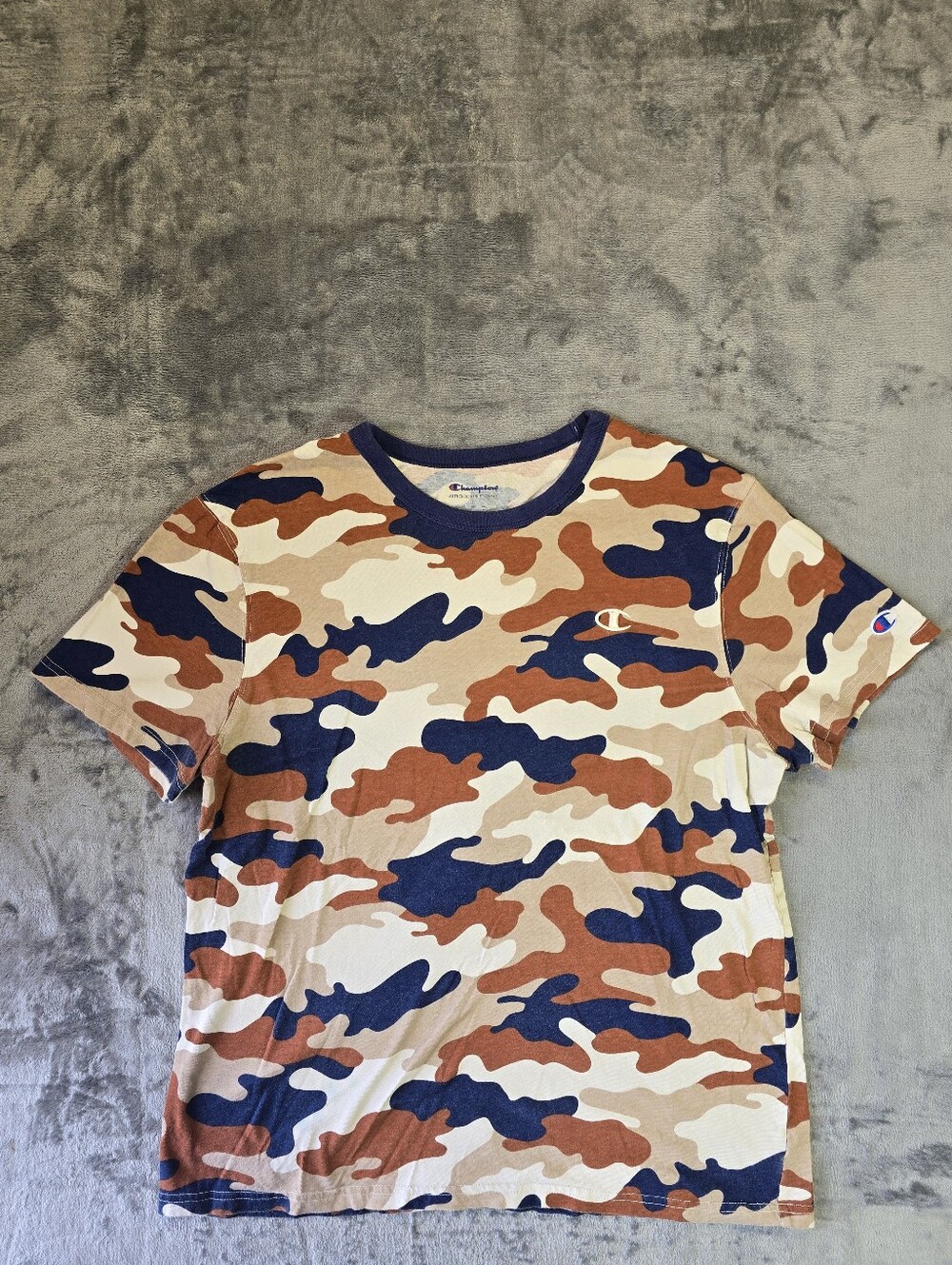 Champion Camo Camouflage T Shirt Size Large